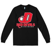 Black red de dickinson college vectorized Long Sleeve Tee - linhVisuals