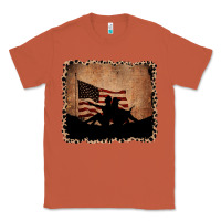 Copper America Western Cowboy and Cowgirl Leopard Frame Classic Tee - CowCowDesign