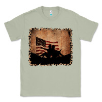 Matcha America Western Cowboy and Cowgirl Leopard Frame Classic Tee - CowCowDesign