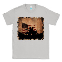 Moon Dust America Western Cowboy and Cowgirl Leopard Frame Classic Tee - CowCowDesign