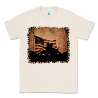 Natural America Western Cowboy and Cowgirl Leopard Frame Classic Tee - CowCowDesign