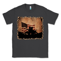 Smoke America Western Cowboy and Cowgirl Leopard Frame Classic Tee - CowCowDesign