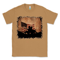 Toasted Coconut America Western Cowboy and Cowgirl Leopard Frame Classic Tee - CowCowDesign