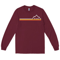 Burgundy mt. bachelor   mount bachelor Long Sleeve Tee - linhVisuals