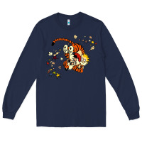 Navy calvin Long Sleeve Tee - linhVisuals