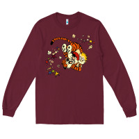 Burgundy calvin Long Sleeve Tee - linhVisuals