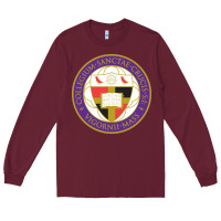 Burgundy college of the holy cross Long Sleeve Tee - linhVisuals