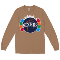 Toasted Coconut sixers basketball Long Sleeve Tee - linhVisuals