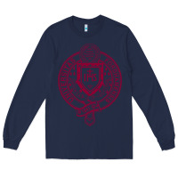 Navy f0rdham university Long Sleeve Tee - linhVisuals
