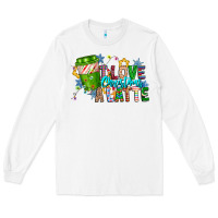 White LIve Christmas Latte Long Sleeve Tee - CowhideDigitalArt