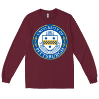 Burgundy university of pittsburgh Long Sleeve Tee - linhVisuals