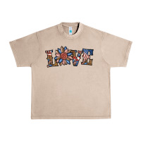 French Oak love american sunflower Urban Heavy Tee - BundleAndBundleShop