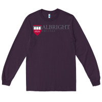 Plum albright college vectorized Long Sleeve Tee - linhVisuals