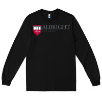 Black albright college vectorized Long Sleeve Tee - linhVisuals