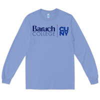 Colony Blue baruch college vectorized Long Sleeve Tee - linhVisuals