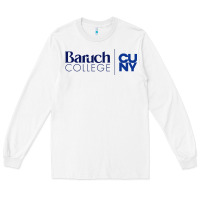 White baruch college vectorized Long Sleeve Tee - linhVisuals
