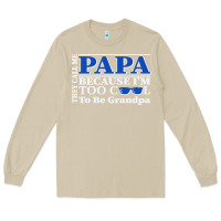 Mushroom they call me papa because i'm too cool to be grandpa Long Sleeve Tee - linhVisuals