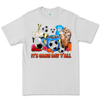 Dove Grey It's Game Day Y'all Soccer Coffee Cups Premium Tee - FaDigitalArtStudio