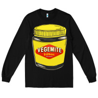 Black vegemite Long Sleeve Tee - linhVisuals