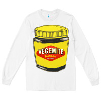 White vegemite Long Sleeve Tee - linhVisuals
