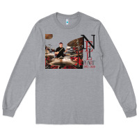 Heather Grey neil peart r.i.p Long Sleeve Tee - linhVisuals