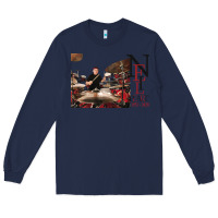 Navy neil peart r.i.p Long Sleeve Tee - linhVisuals