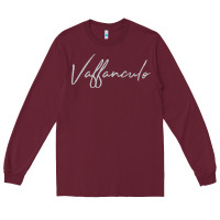 Burgundy vaffanculo essential Long Sleeve Tee - linhVisuals