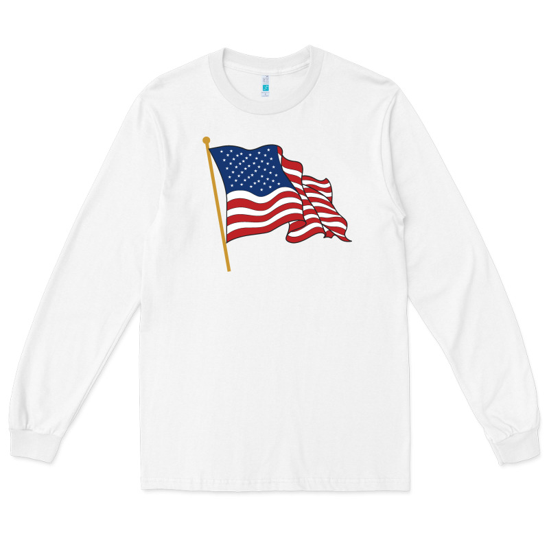 American Flag Long Sleeve Tee by linhVisuals | Teevron