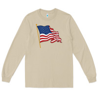 Mushroom American flag Long Sleeve Tee - linhVisuals