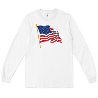 American Flag Long Sleeve Tee | Teevron