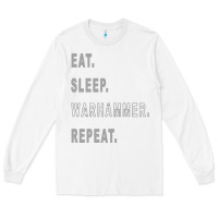 White warhammer Long Sleeve Tee - linhVisuals