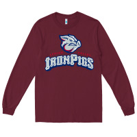 Burgundy lehigh valley ironpigs Long Sleeve Tee - linhVisuals