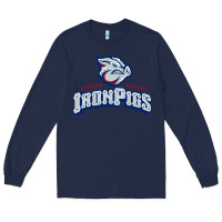 Navy lehigh valley ironpigs Long Sleeve Tee - linhVisuals