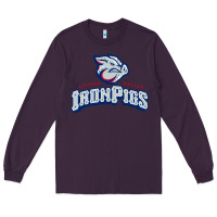 Plum lehigh valley ironpigs Long Sleeve Tee - linhVisuals