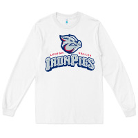 White lehigh valley ironpigs Long Sleeve Tee - linhVisuals