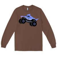 Chestnut Monster Truck Megalodon Long Sleeve Tee - linhVisuals