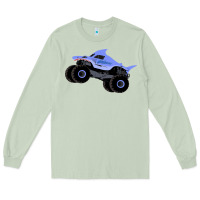 Matcha Monster Truck Megalodon Long Sleeve Tee - linhVisuals