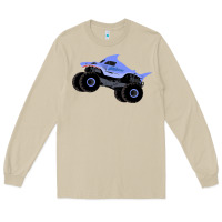 Mushroom Monster Truck Megalodon Long Sleeve Tee - linhVisuals