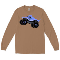 Toasted Coconut Monster Truck Megalodon Long Sleeve Tee - linhVisuals