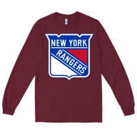 Burgundy Ny rangers Long Sleeve Tee - linhVisuals