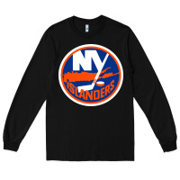 Black Ny islanders Long Sleeve Tee - linhVisuals