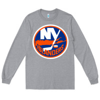 Heather Grey Ny islanders Long Sleeve Tee - linhVisuals