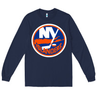 Navy Ny islanders Long Sleeve Tee - linhVisuals