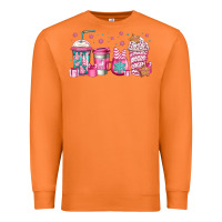 Carrot pink Christmas coffee Premium Sweatshirt - Jasminsmagicworld