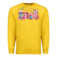 Lemon pink Christmas coffee Premium Sweatshirt - Jasminsmagicworld