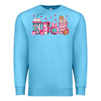 Ocean Blue pink Christmas coffee Premium Sweatshirt - Jasminsmagicworld
