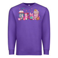 Purple pink Christmas coffee Premium Sweatshirt - Jasminsmagicworld