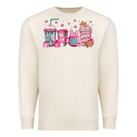 Sandshell pink Christmas coffee Premium Sweatshirt - Jasminsmagicworld