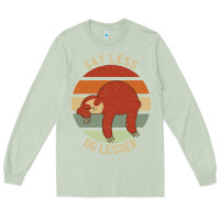 Matcha say less do lesser funny sloth Long Sleeve Tee - linhVisuals