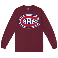 Burgundy canadiens Long Sleeve Tee - linhVisuals